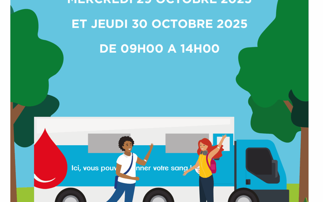 DON DU SANG à l’ESPLANADE de la CAFET STE CLOTILDE, JEU 30 OCT 2025 de 9h à 14h