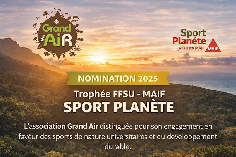 Grand Air nommé au Trophée FFSU – MAIF Sport Planète pour son projet écoresponsable